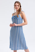 Violet Midi Dress - Blue