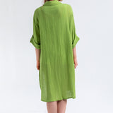 Caroline Shirt Dress - Pistachio Green