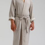 EOS Neue Gauze Cotton Robe - Grey