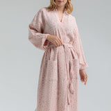 Granada Gauze Cotton Robe - Pink