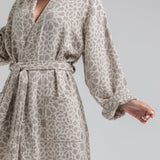 Granada Gauze Cotton Robe - Grey