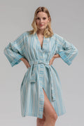 Luma Cotton Kimono - Turquoise