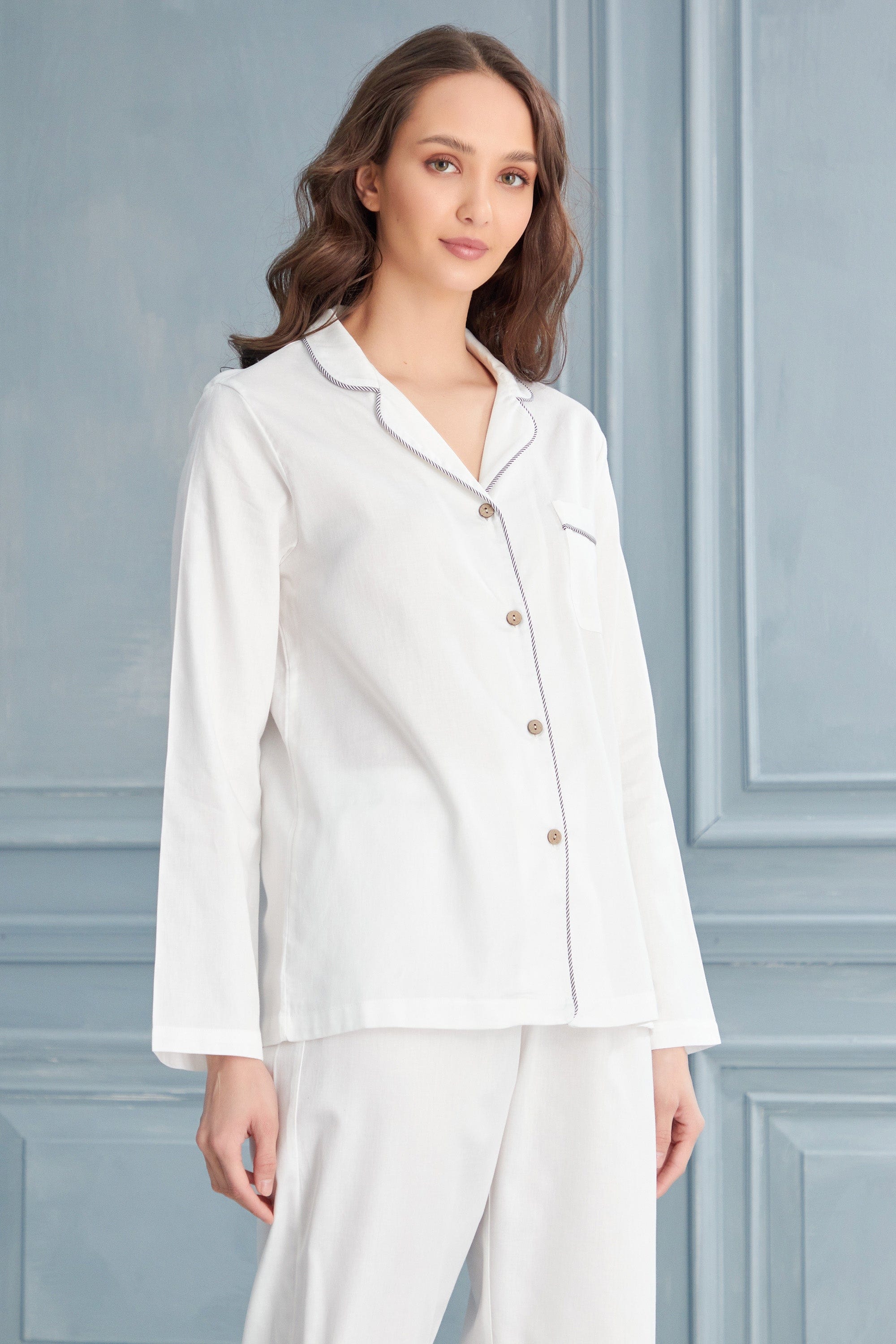 Begonville Vera Cotton Satin Sleepwear Set