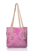 Lace Beach Bag - Pink