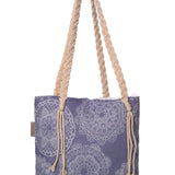 Lace Beach Bag - Navy Blue