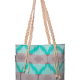 Ripple Bamboo Beach Bag - Mint