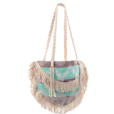 Ripple Bamboo Round Bag - Mint