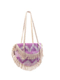 Ripple Bamboo Round Bag - Purple