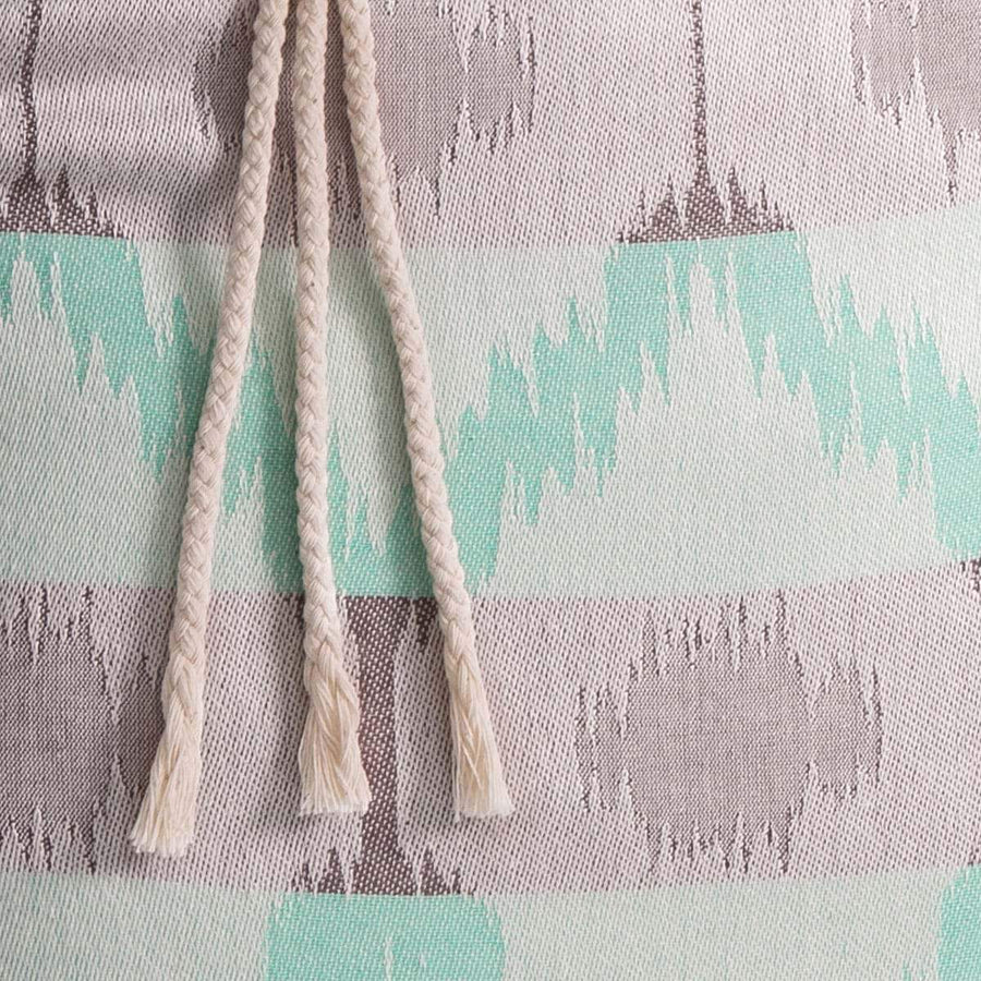 Ripple Bamboo Beach Bag - Mint