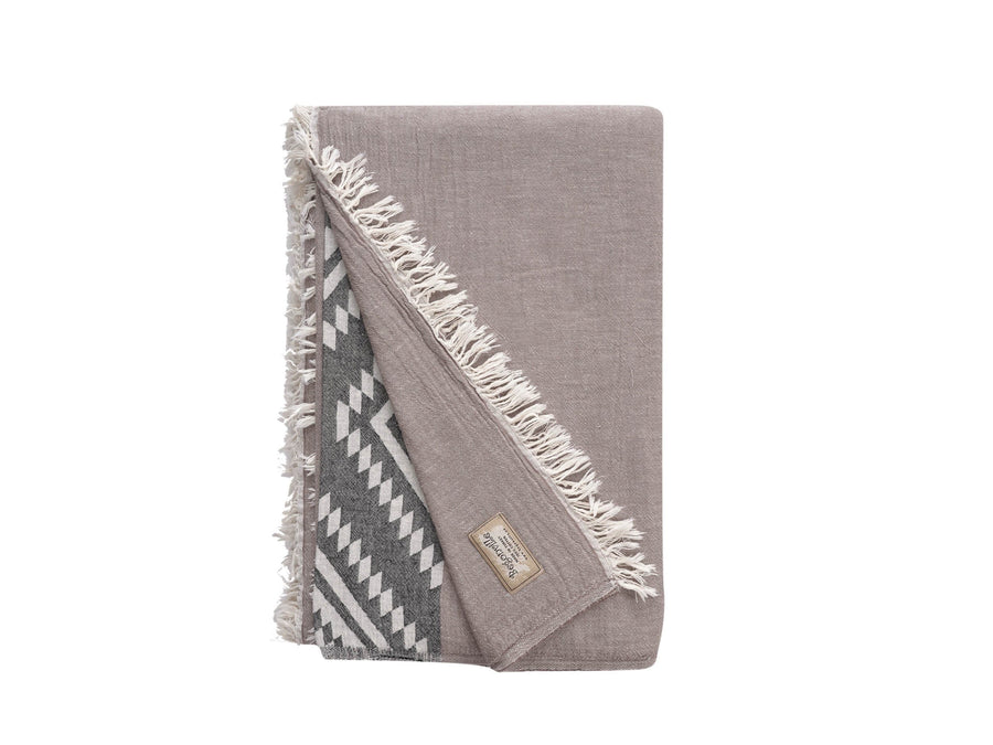 Archie Cotton Blanket - Brown
