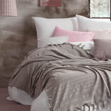 Rhye Dyed Cotton Bed Blanket - Beige