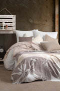 Glow Cotton Bed Blanket - Beige