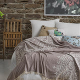 Regalia Cotton Bed Blanket - Beige