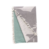 Glow Cotton Bed Blanket - Mint