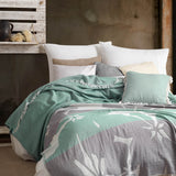 Glow Cotton Bed Blanket - Mint