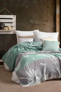 Glow Cotton Bed Blanket - Mint