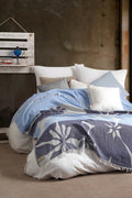 Glow Cotton Bed Blanket - Navy