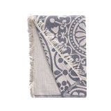 Regalia Cotton Bed Blanket - Navy Blue