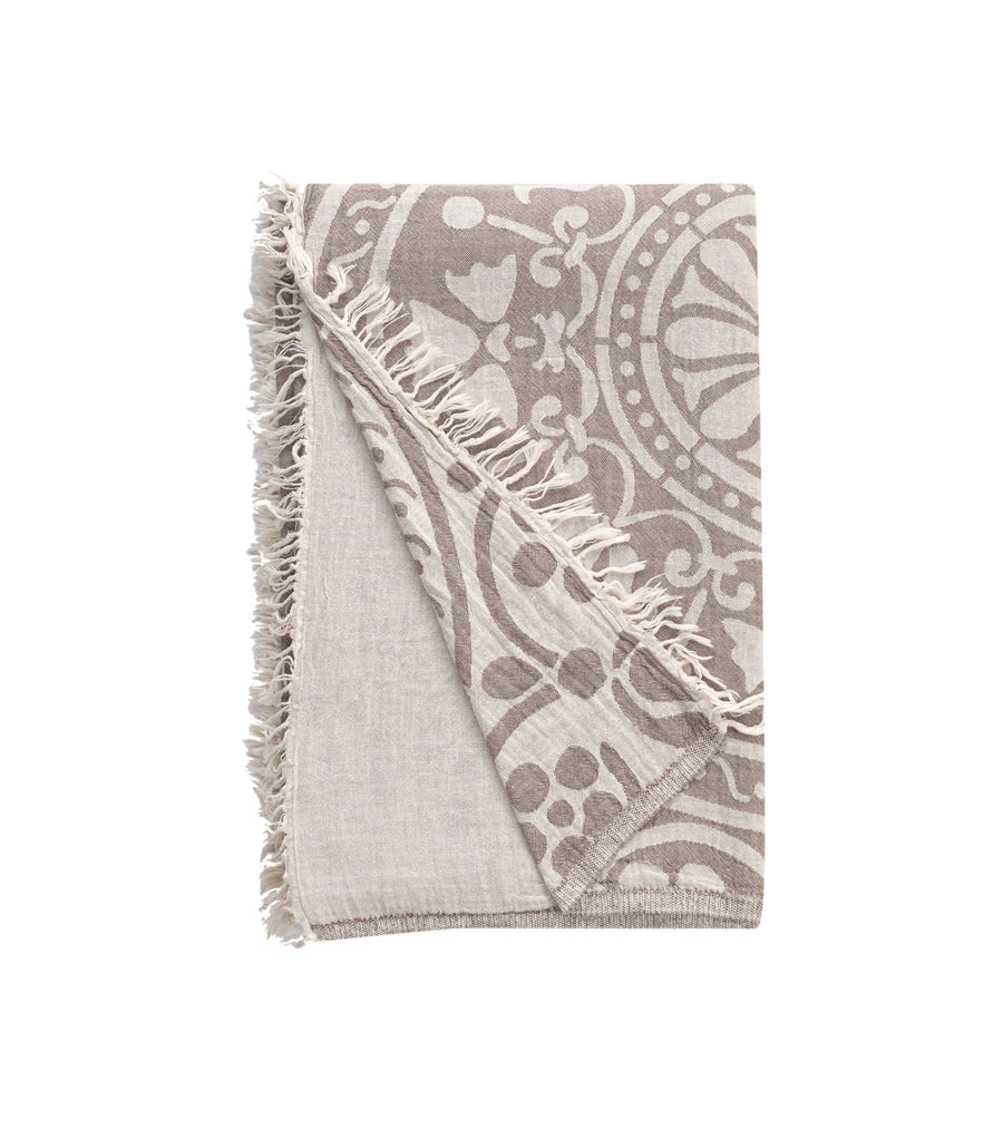Regalia Cotton Bed Blanket - Beige