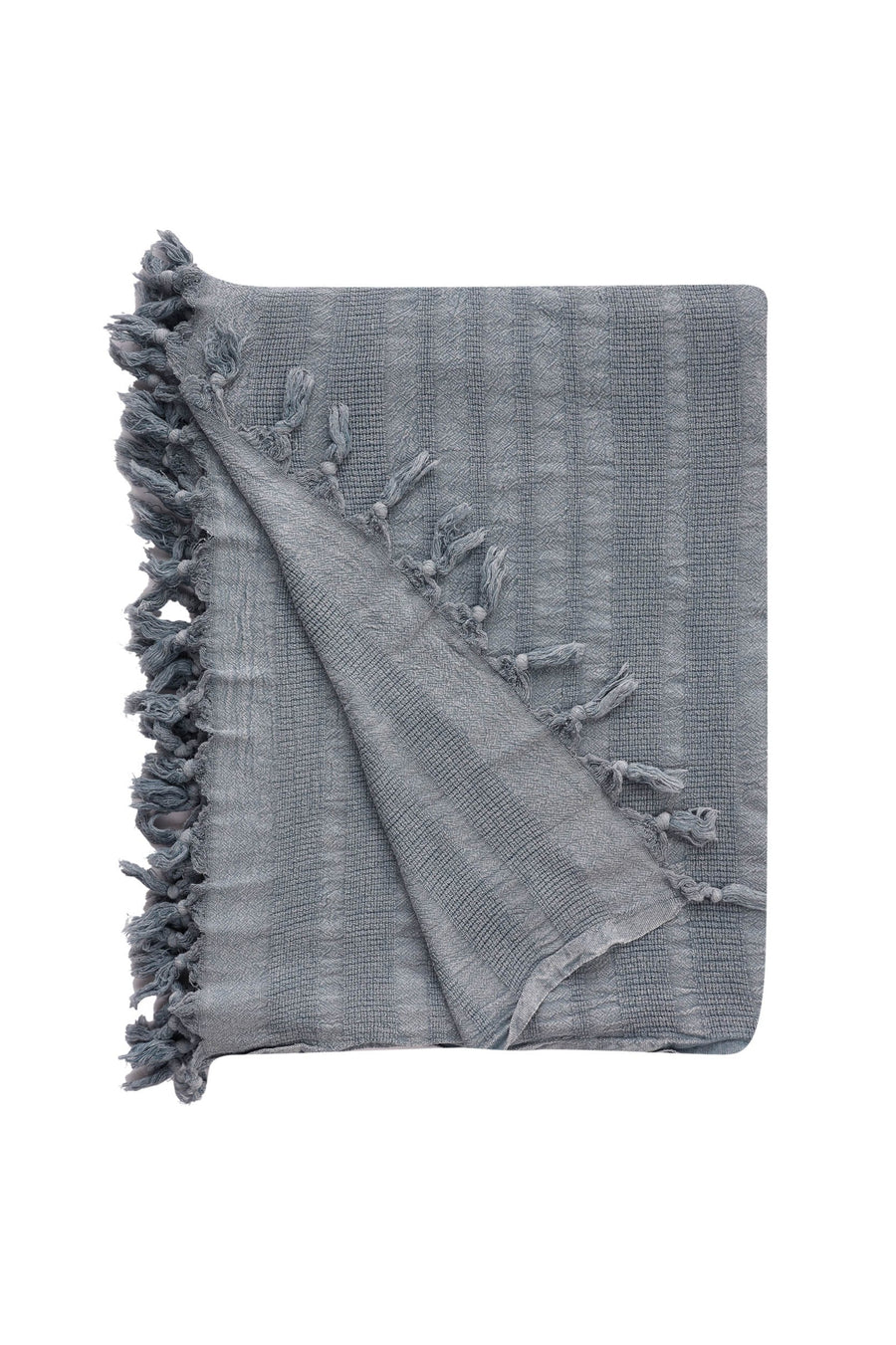 Rhye Dyed Cotton Bed Blanket - Grey