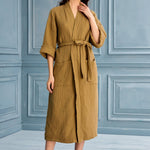 Begonville Robe Cassie Cotton Gauze Robe - Beige