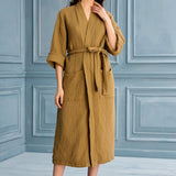 Begonville Robe Cassie Cotton Gauze Robe - Beige