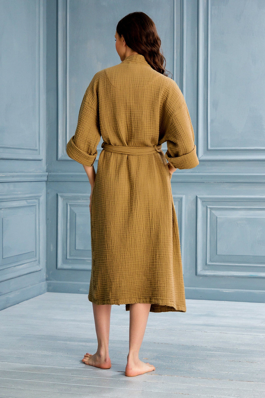 Begonville Robe Cassie Cotton Gauze Robe - Beige