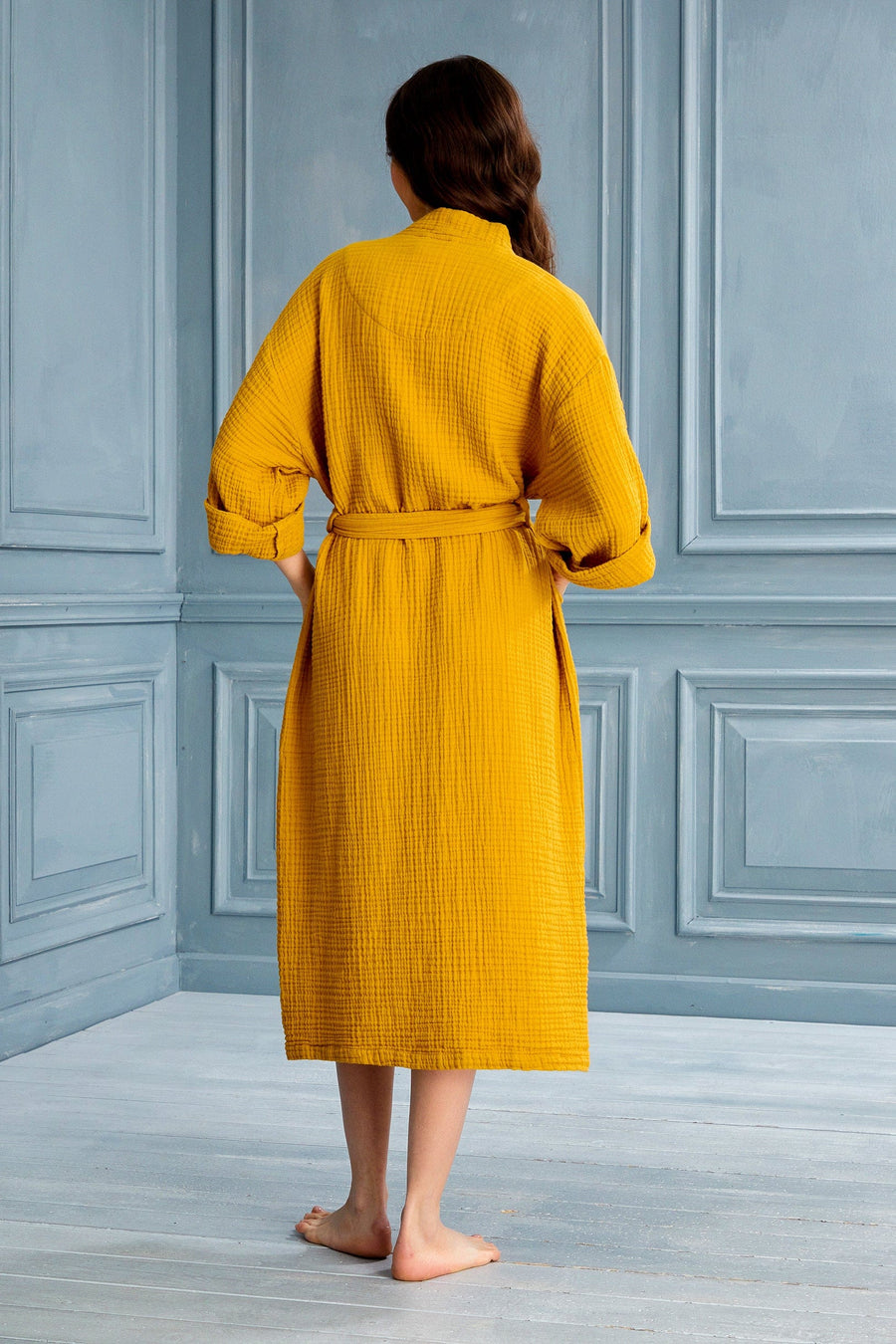 Begonville Robe Cassie Cotton Gauze Robe - Amber