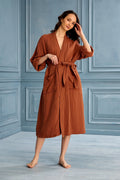 Lore Tencel & Cotton Gauze Robe - Cinnamon