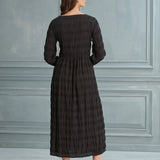 Begonville Midi Dress Suki Square Neck Midi Dress - Black