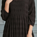 Begonville Midi Dress Suki Square Neck Midi Dress - Black