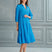 Begonville Shirt Dress Maya Cotton Shirt Dress - Blue