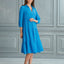 Begonville Shirt Dress Maya Cotton Shirt Dress - Blue