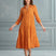 Begonville Shirt Dress Maya Cotton Shirt Dress - Orange