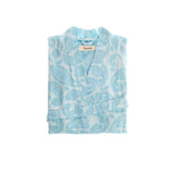 Paisley Cotton Robe - Turquoise