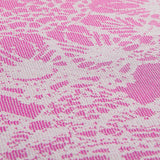 Lace Bamboo Round Towel - Pink