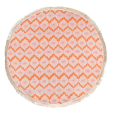 Ripple Bamboo Round Towel - Orange