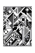 Black & White Cotton Throw - Discord