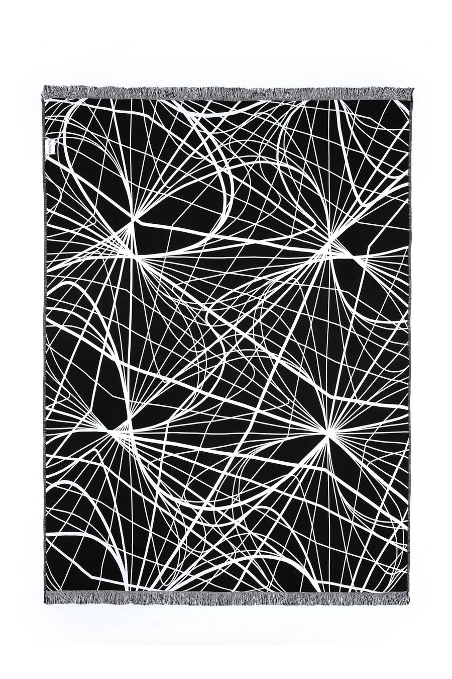 Black & White Cotton Throw - Meta