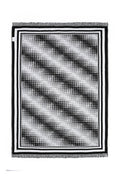 Black & White Cotton Throw - Moire