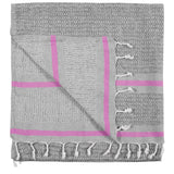 Avola Linen Cotton Blend Towel - Pink
