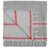 Avola Linen Cotton Blend Towel - Red