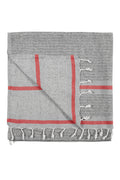 Avola Linen Cotton Blend Towel - Red