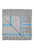 Avola Linen Cotton Blend Towel - Turquoise