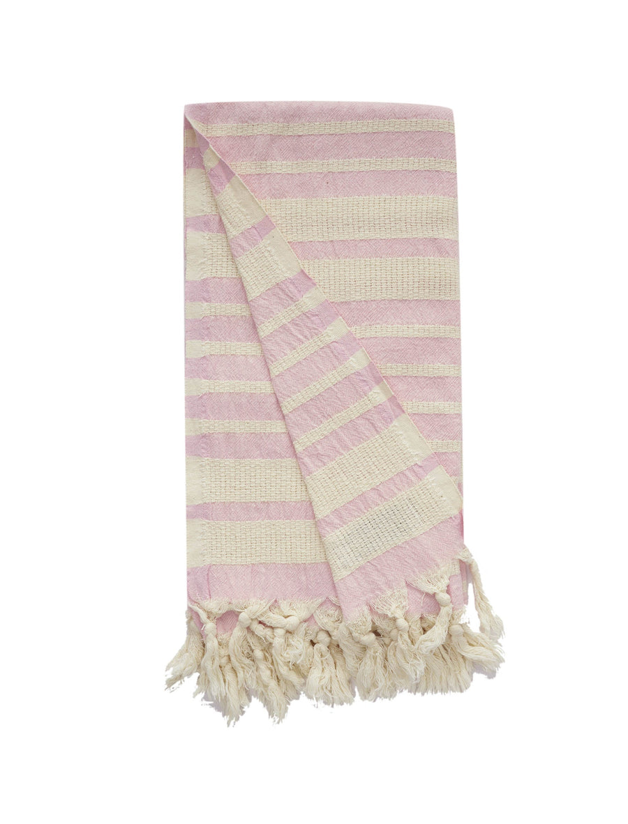 Beacon Natural Turkish Towel - Pink