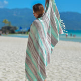 Brush Bamboo Blend Beach Towel - Mint