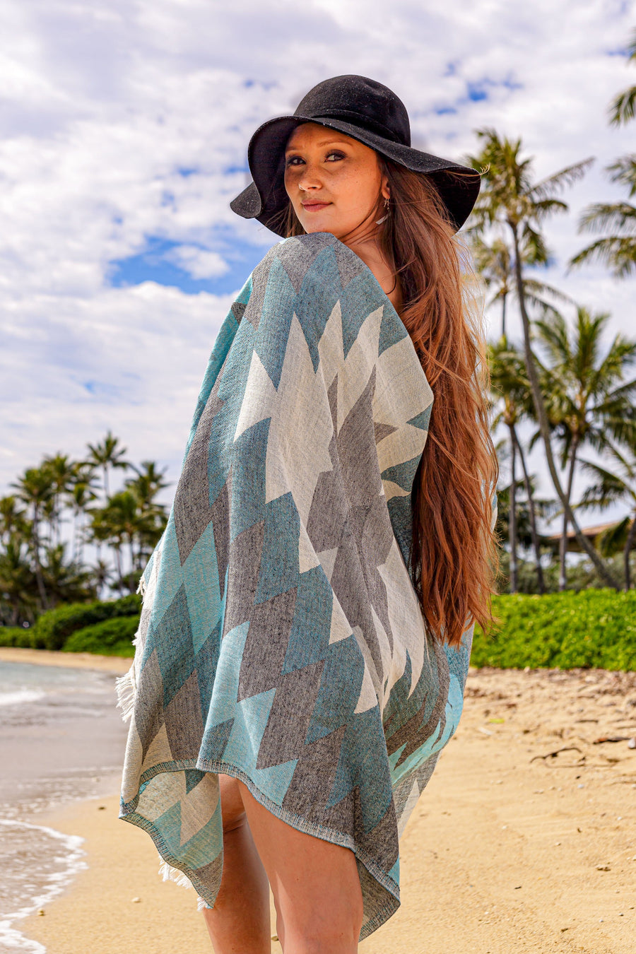 Colony Cotton Beach Towel - Blue