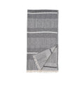 Fable Cotton Beach Towel - Black