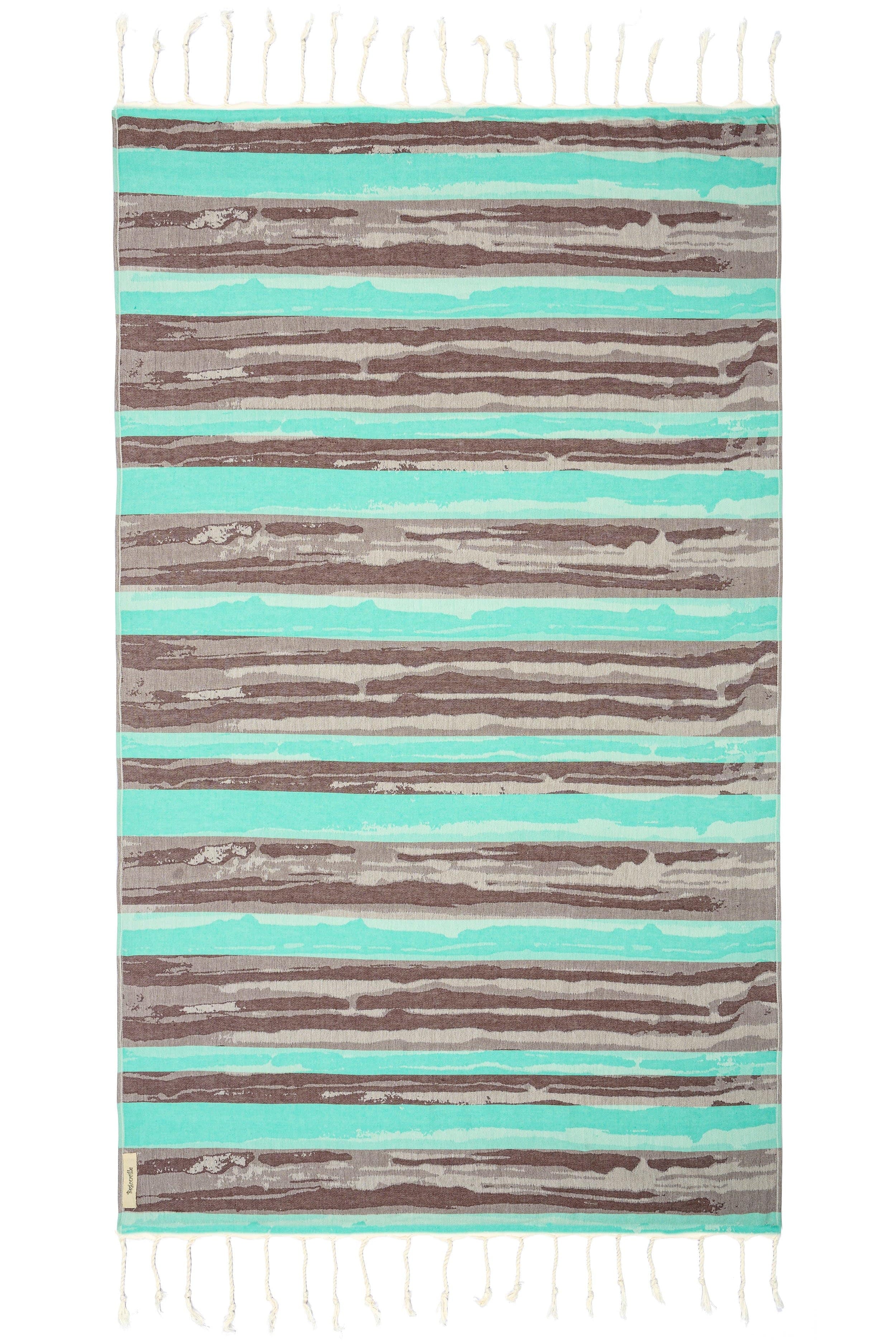 Brush Bamboo Blend Beach Towel - Mint