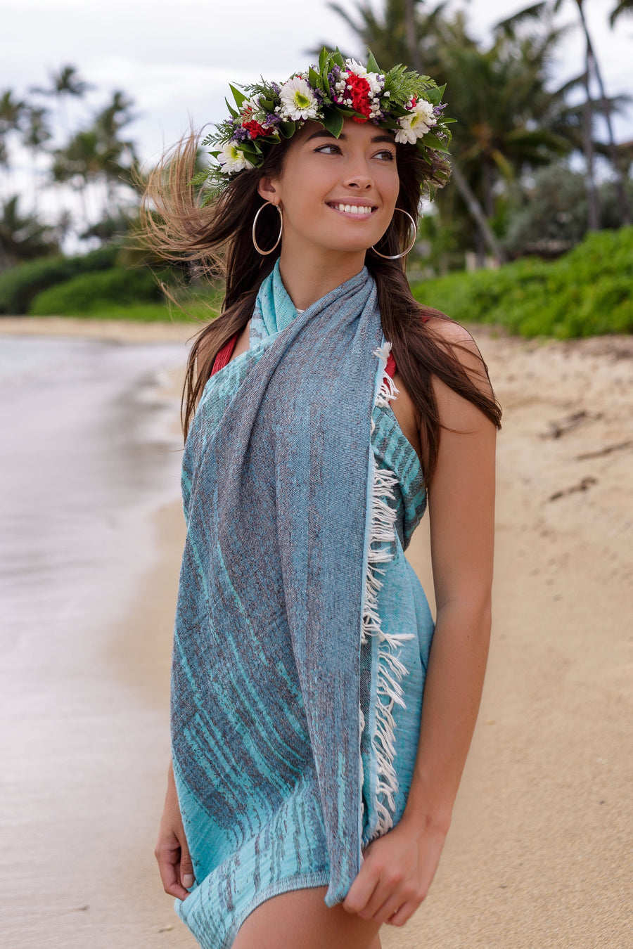 Hideaway Cotton Beach Towel - Green